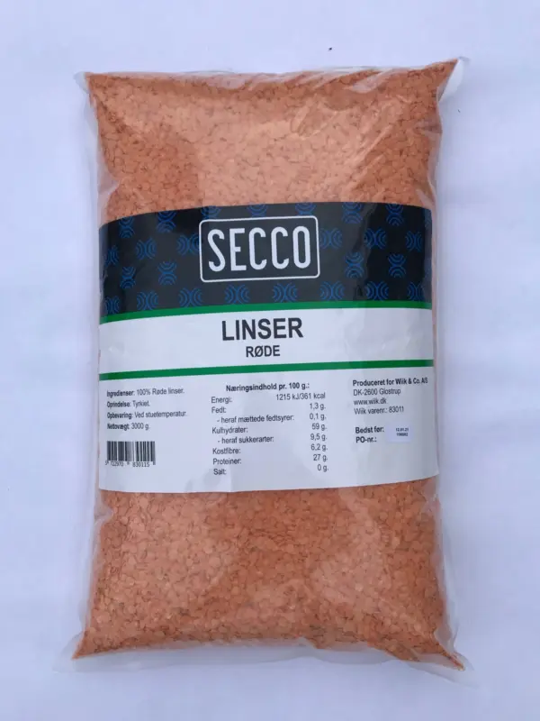 3kg linser røde