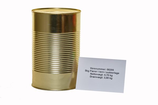 5kg Pærer i tern i sukkerlage