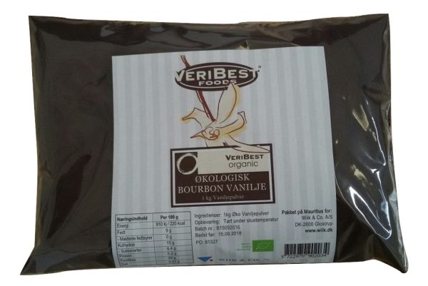 1kg Økologisk vaniljepulver