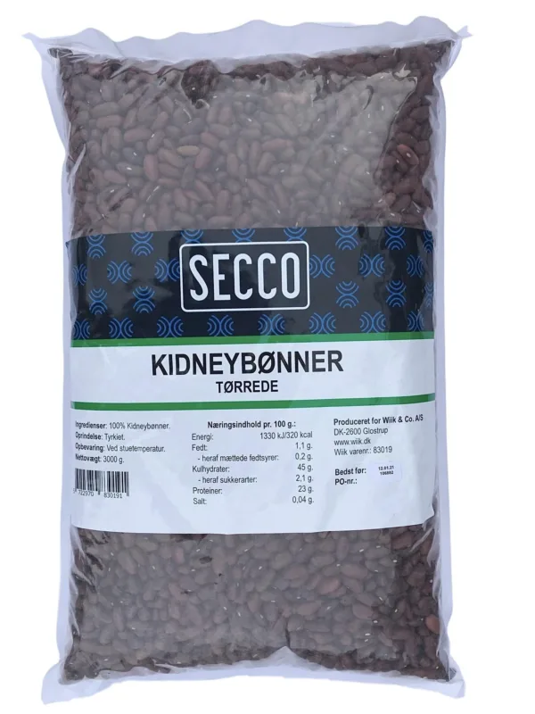 3kg Kidneybønner tørrede