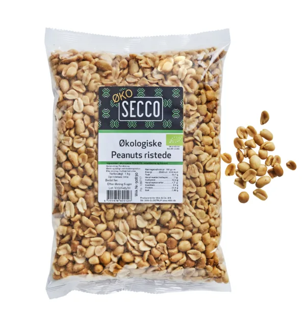1kg Økologiske peanuts
