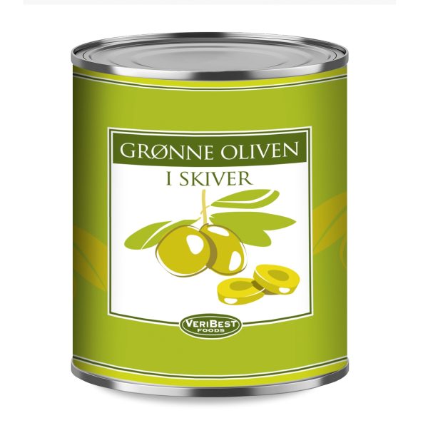 3kg Oliven grønne i skiver