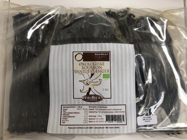 1kg Økologiske vaniljestænger