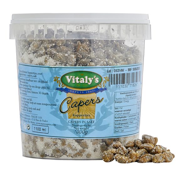 1kg Kapers capucines 8-9mm i salt