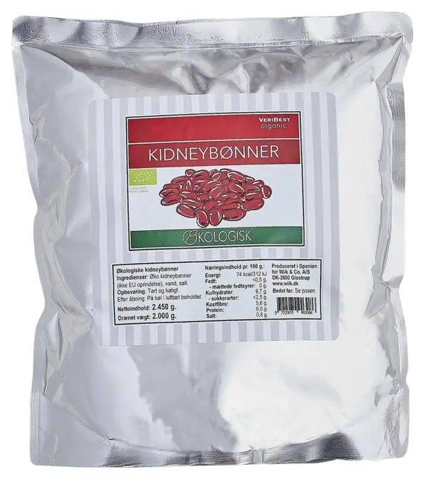 2,5kg Økologiske kidneybønner i pose