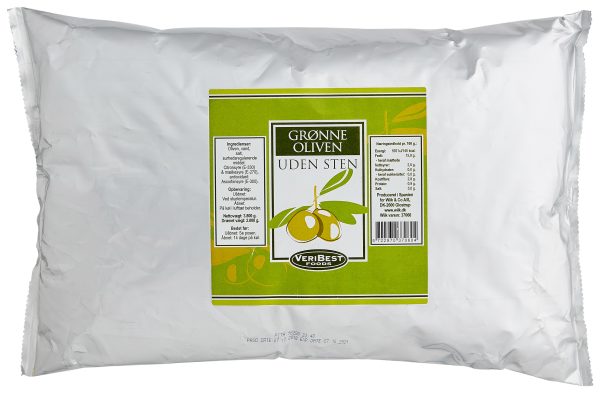 3800g Oliven grønne uden sten