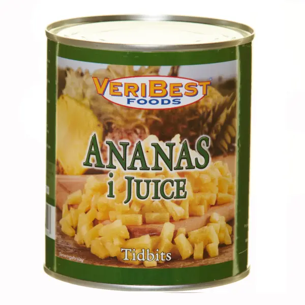 1kg Ananas i tidbits i juice