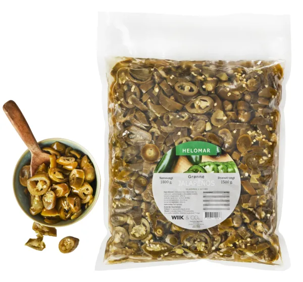1,8kg Jalapeños grønne i skiver