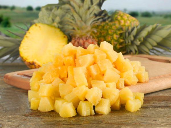 3kg Økologiske ananasstykker i juice