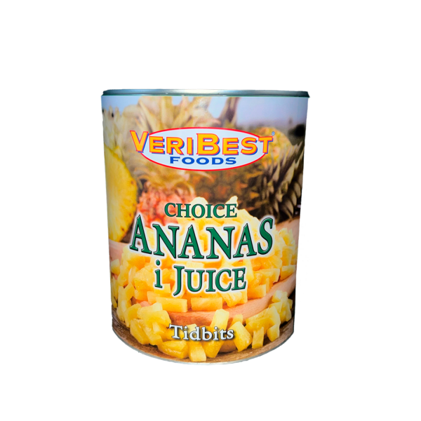 3kg Ananas tidbits i juice
