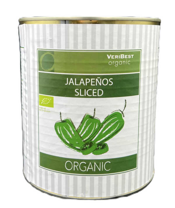 3kg Økologiske jalapeños grønne i skiver