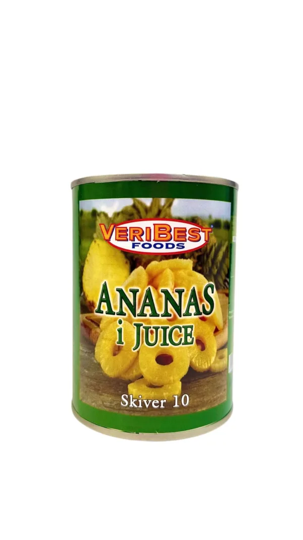 560g Ananas 10 skiver i juice