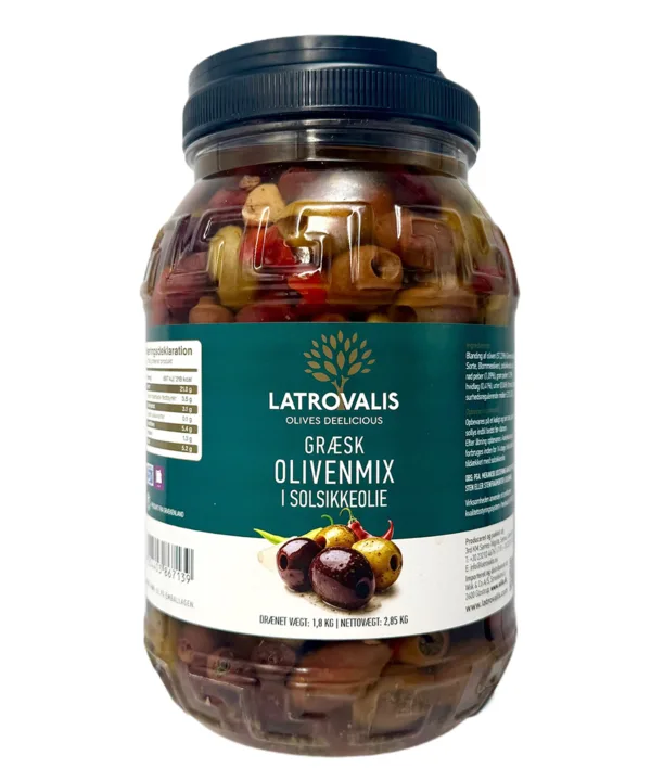 2,85kg Olivenmix græsk uden sten