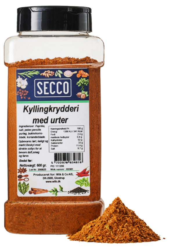 600g Kyllingekrydderi m. urter