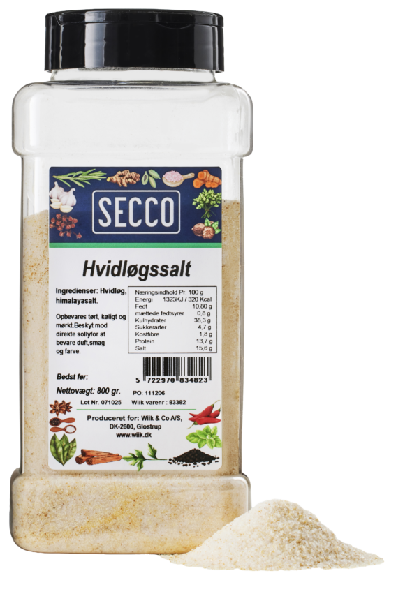 800g Hvidløgssalt