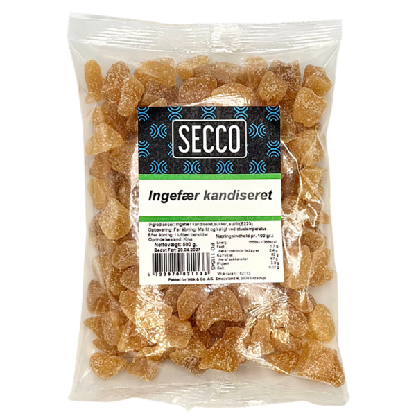 500g Ingefær kandiseret