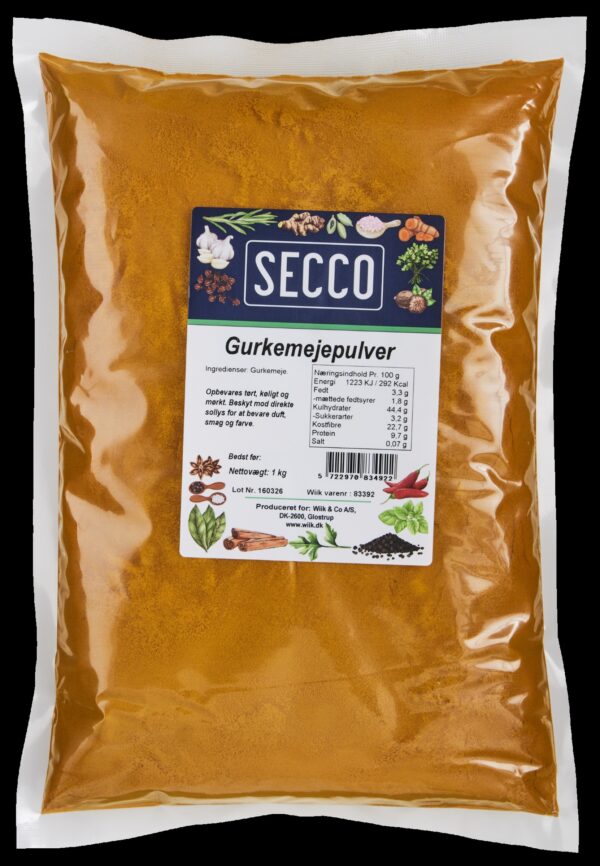 Gurkemejepulver Secco 1kg