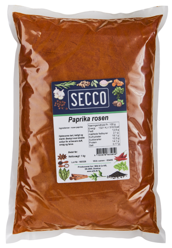Paprika rosen Secco 8x1kg (Kasse - 8 stk)